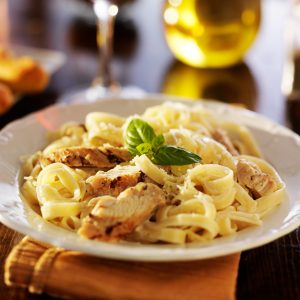 Vegetable Pasta Alfredo